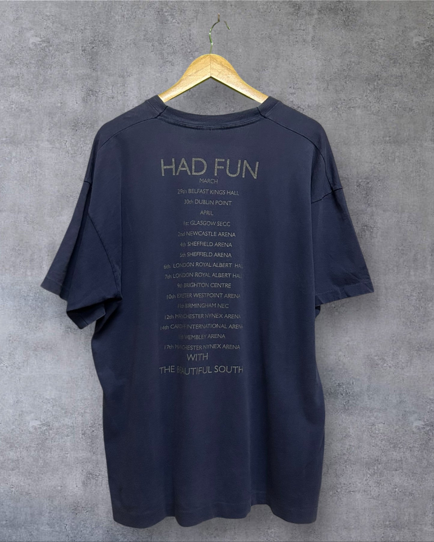 Vintage 1996 The Beautiful South - Blue is the Colour Tour Shirt XL