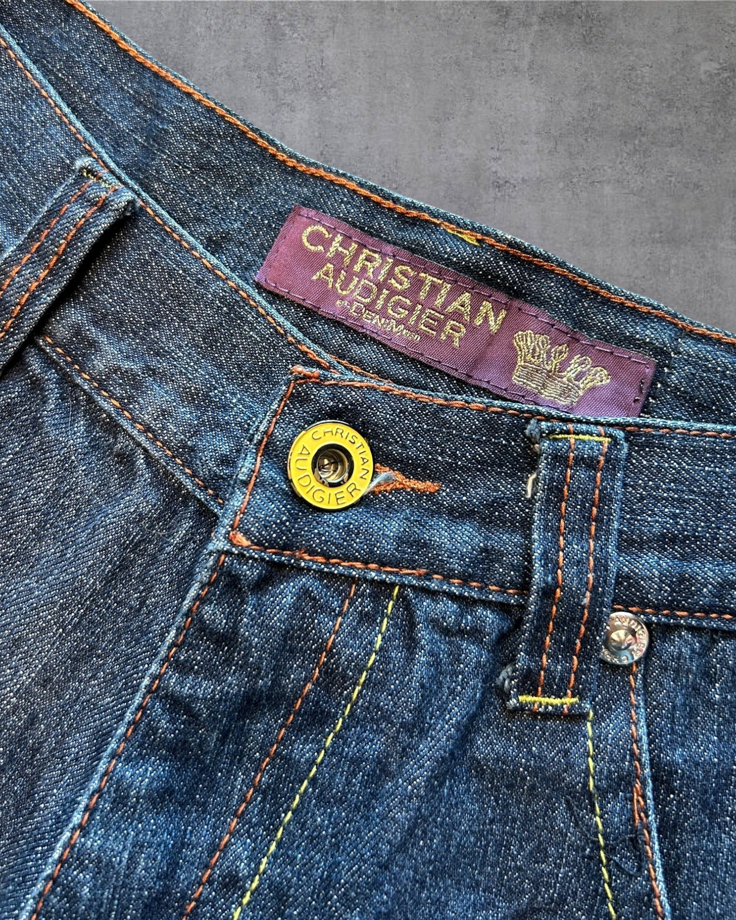 Y2k Ed Hardy by Christian Audigier Embroidered Jorts