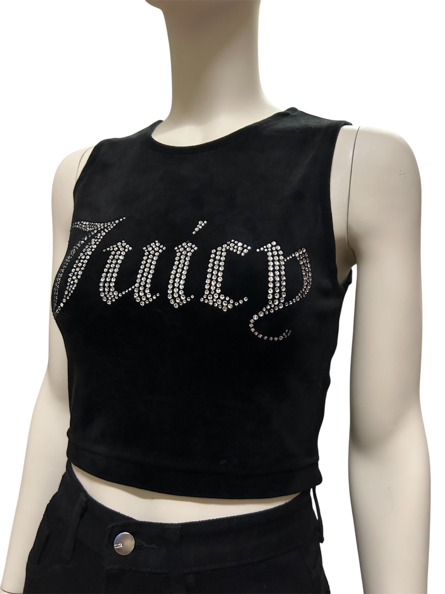 Juicy Couture UO Exclusive Black Logo Tank Top Small