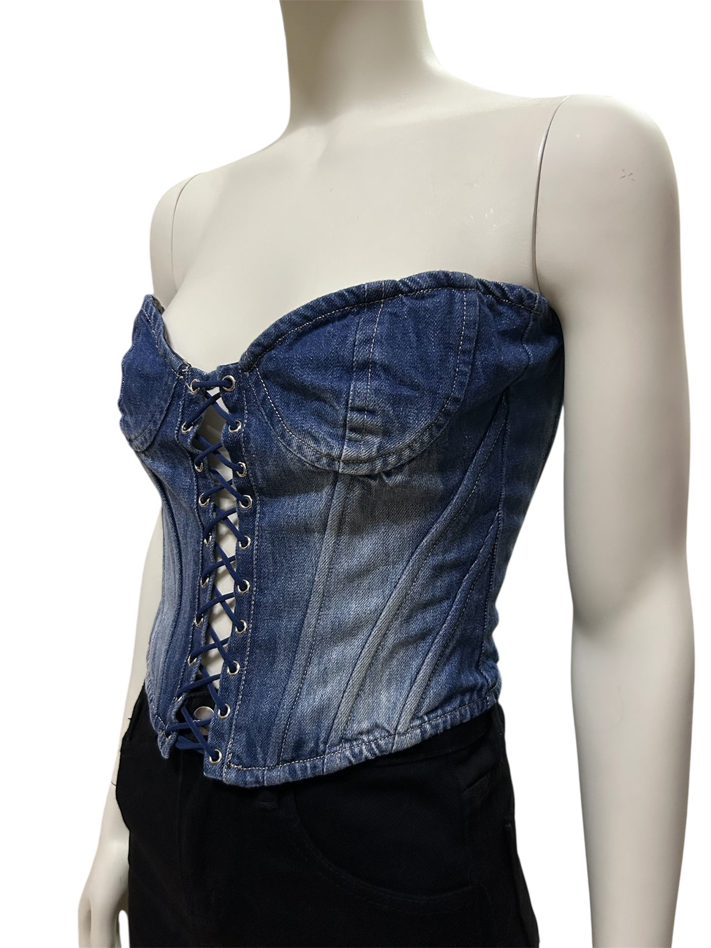Corset Denim Top
