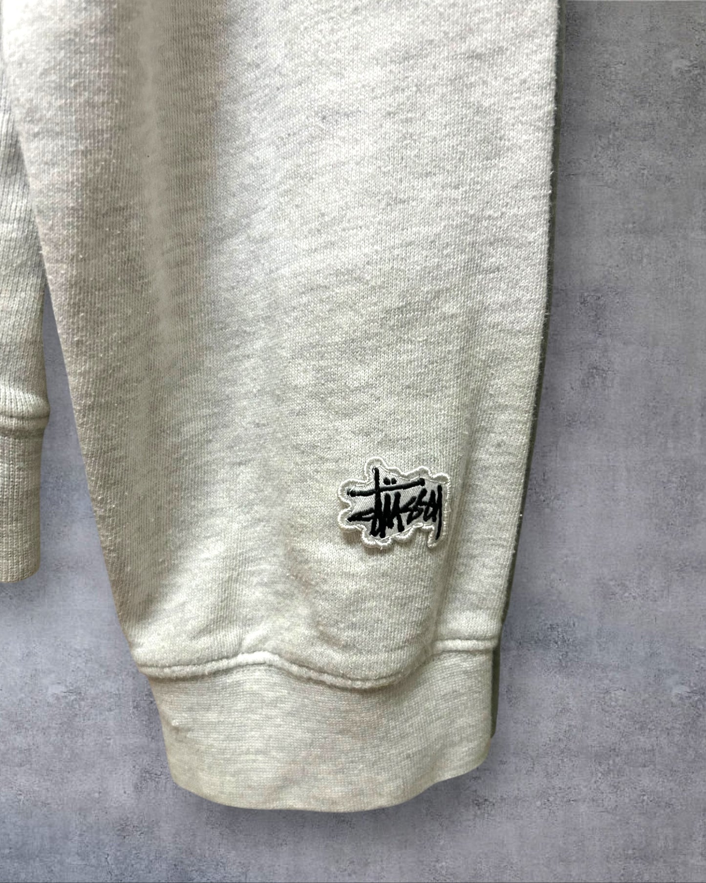 Stussy Quarter Zip Heather Gray Long Sleeve XL
