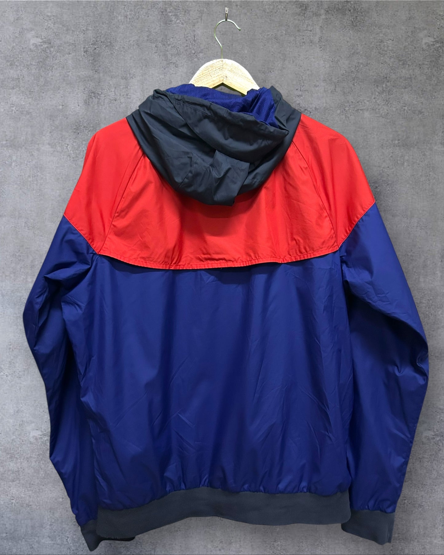 Nike Windrunner Mens Jacket Obsidian Blue University Red Windbreaker M to L
