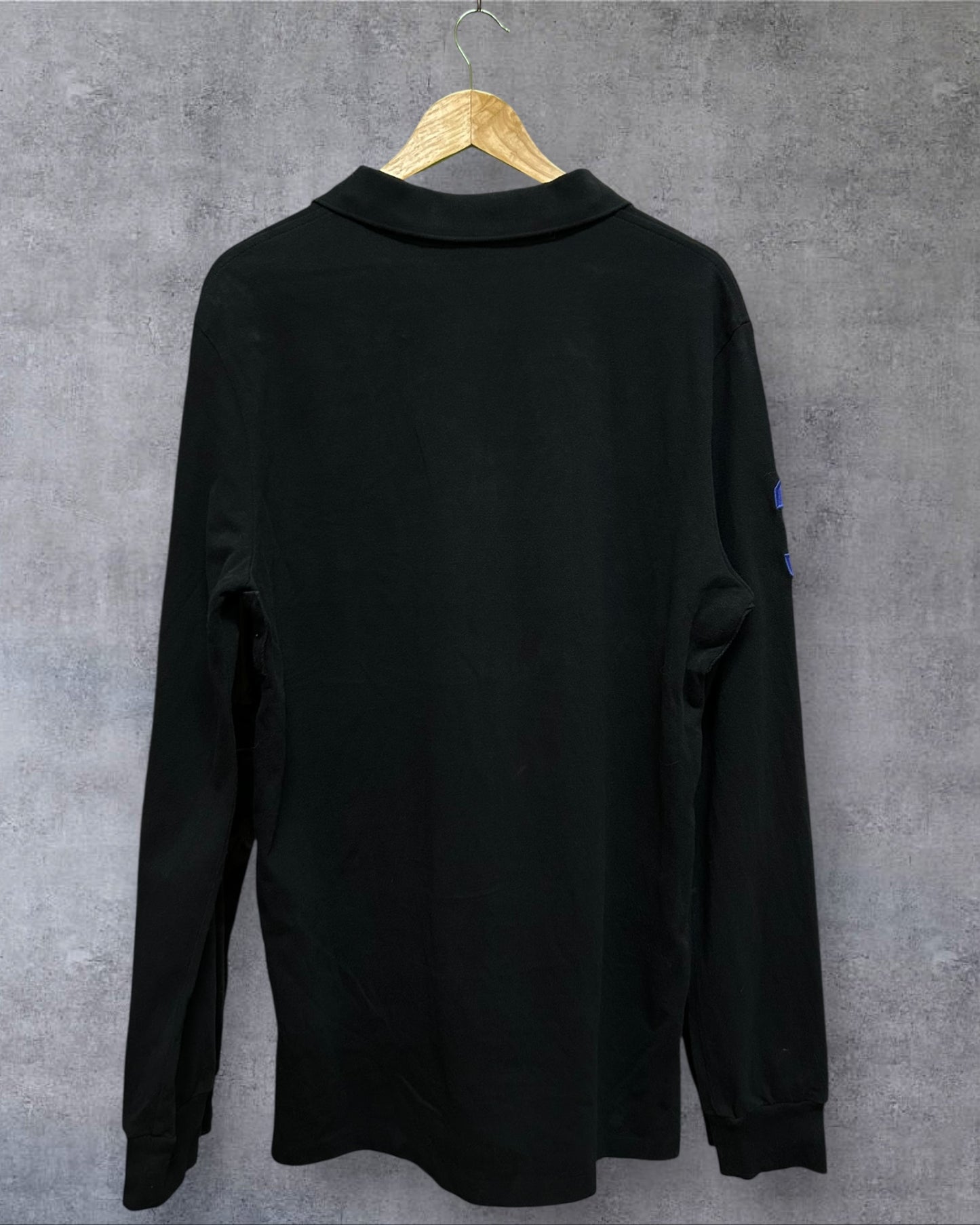 Ralph Lauren Black Rugby Polo Shirt Long Sleeve Large