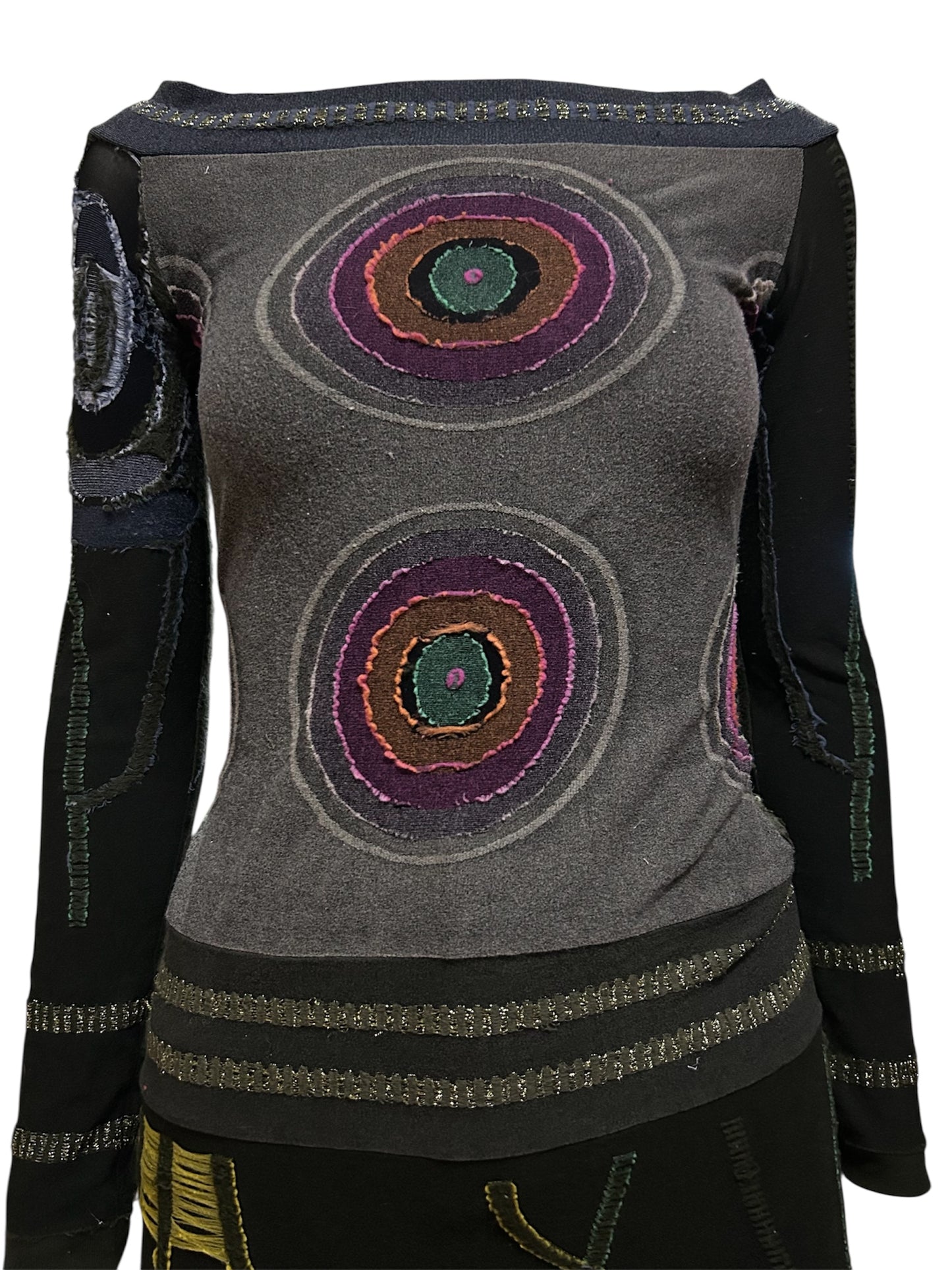 Desigual Mini Dress Green Nylon Blend