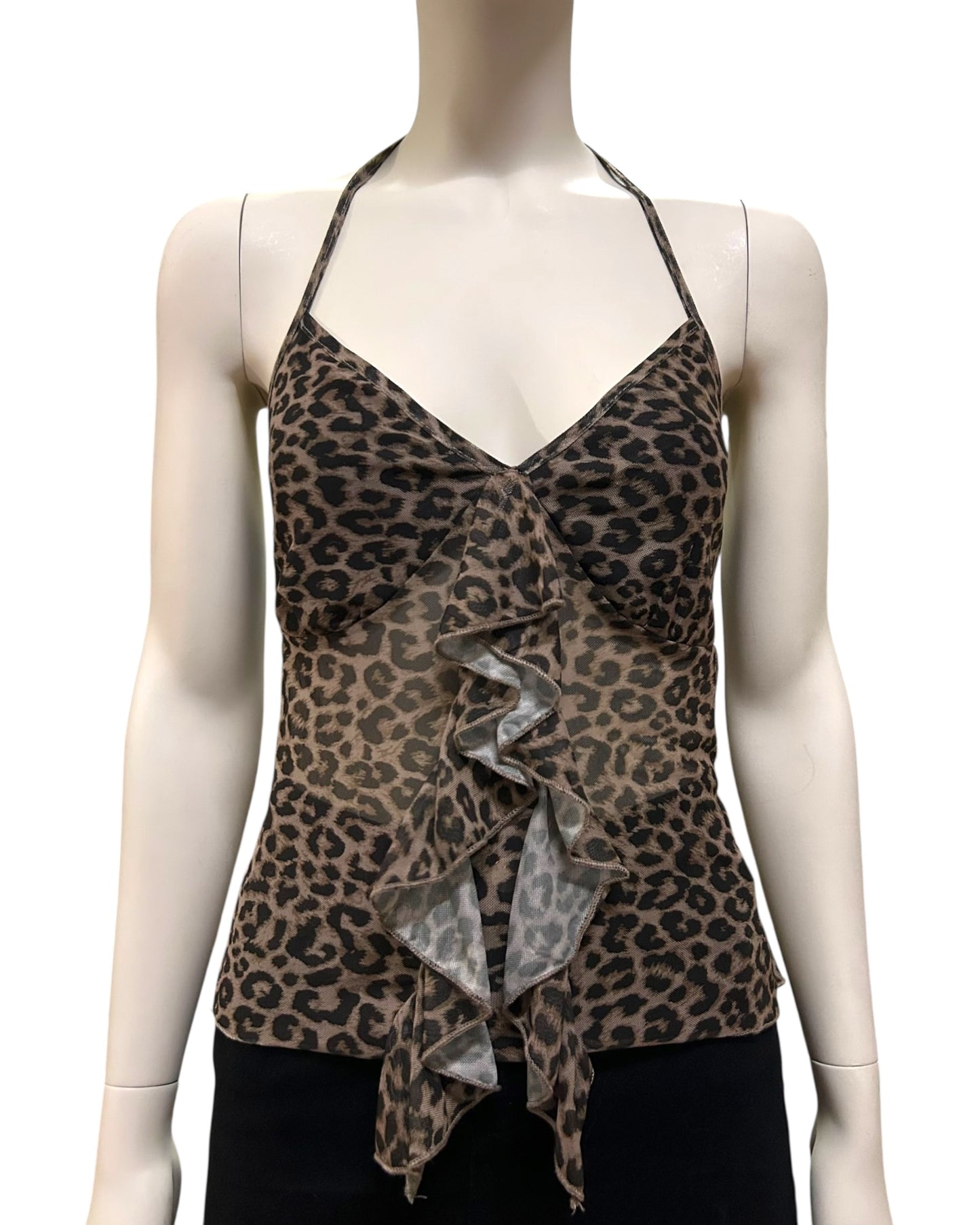 Leopard Print Halter Top Large to XL