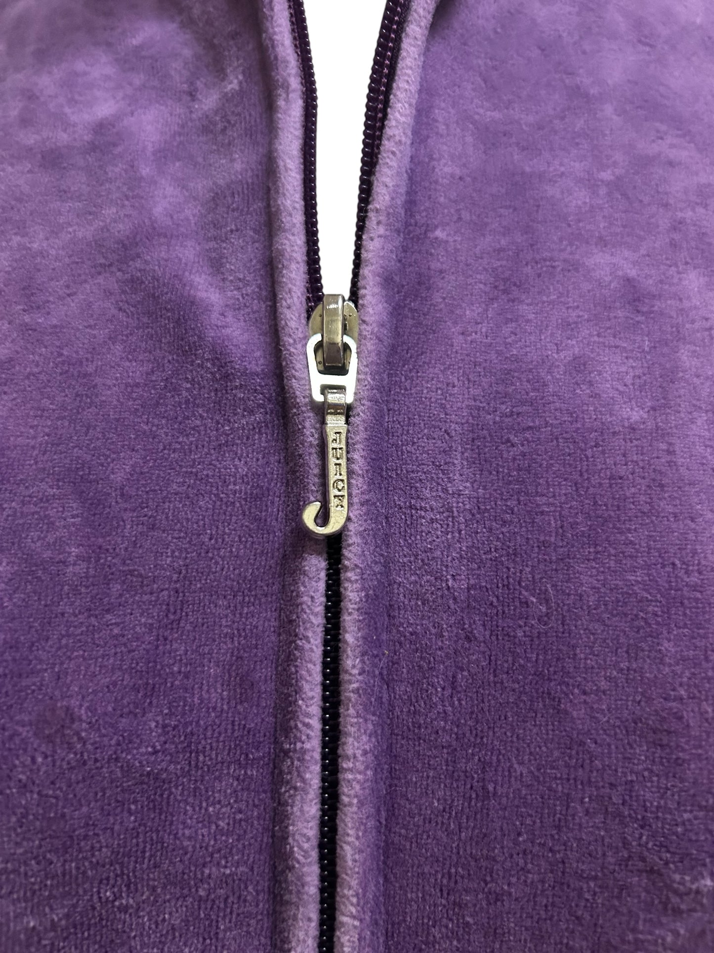 Y2k Juicy Couture Lavender Velour Zip Hoodie Large