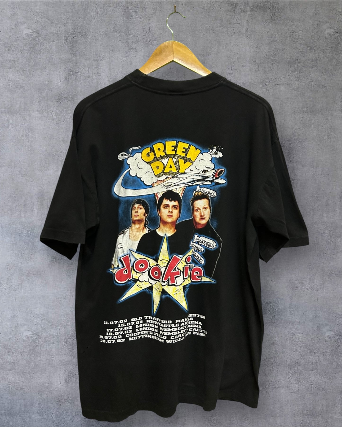 Vintage 2002 Green Day Euro Dookie Tour Shirt XL