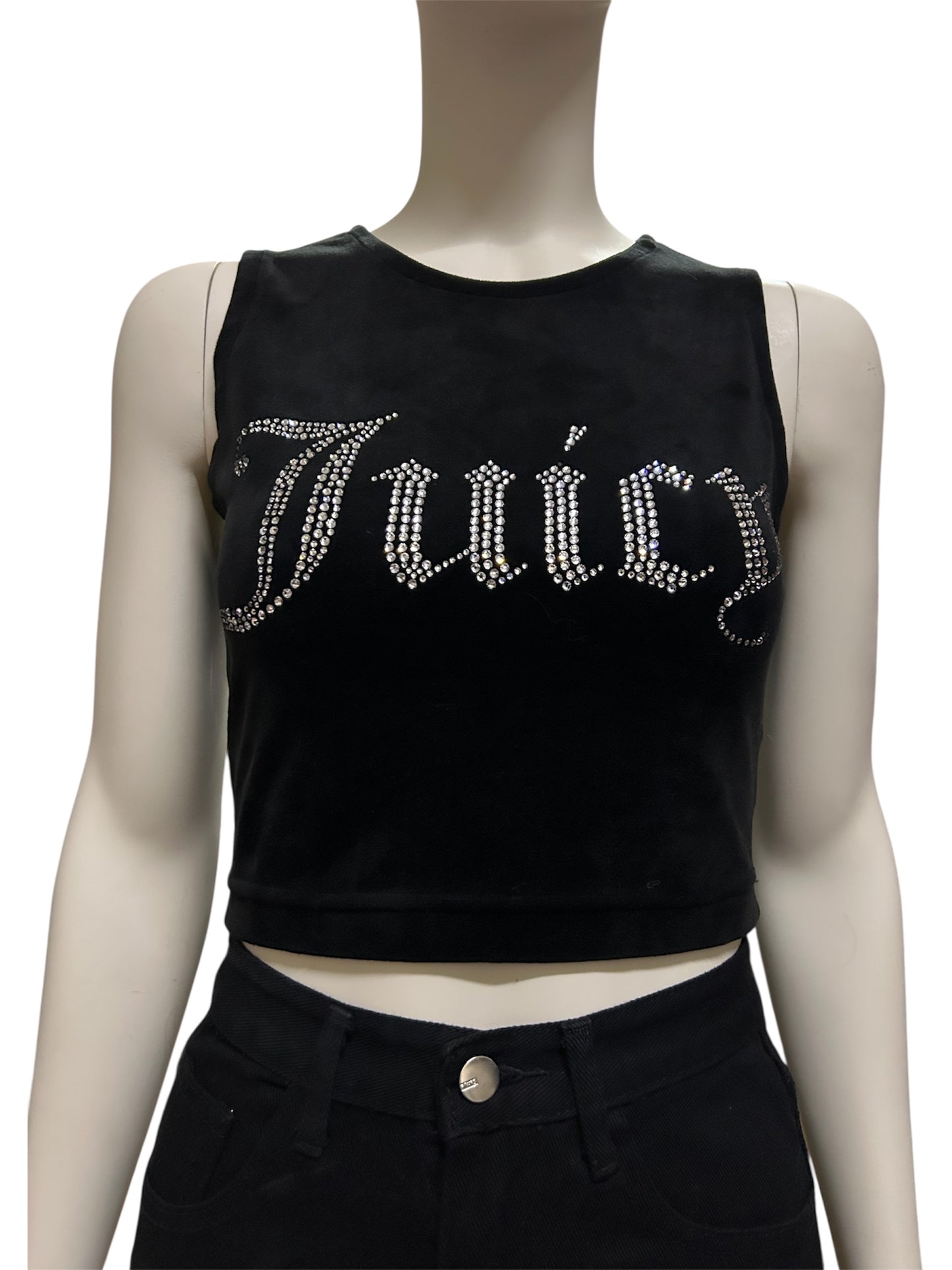 Juicy Couture UO Exclusive Black Logo Tank Top Small