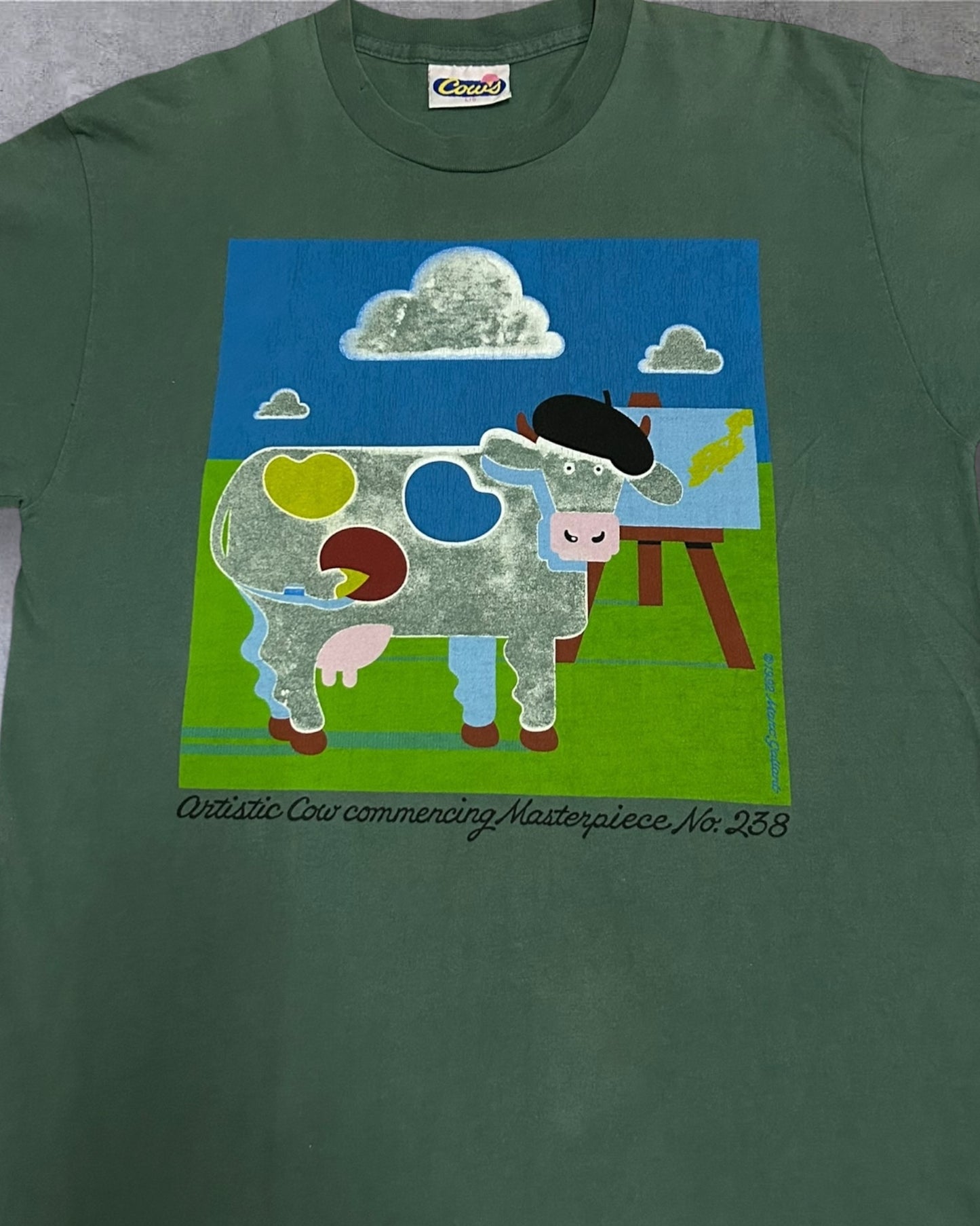 Vintage 90’s Cows Art Large