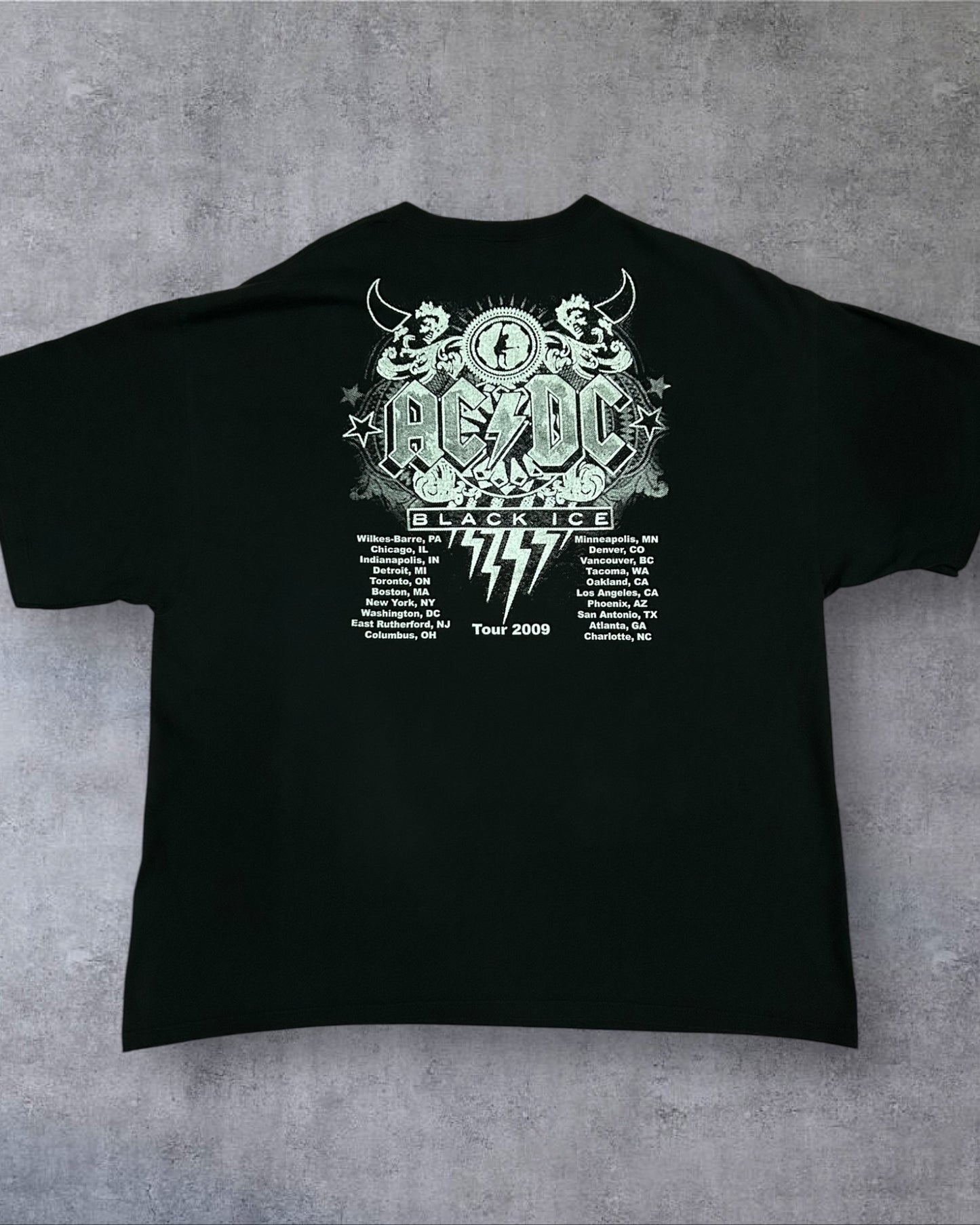 2009 ACDC Solo Angus Tour Shirt Adidas Tag XXL
