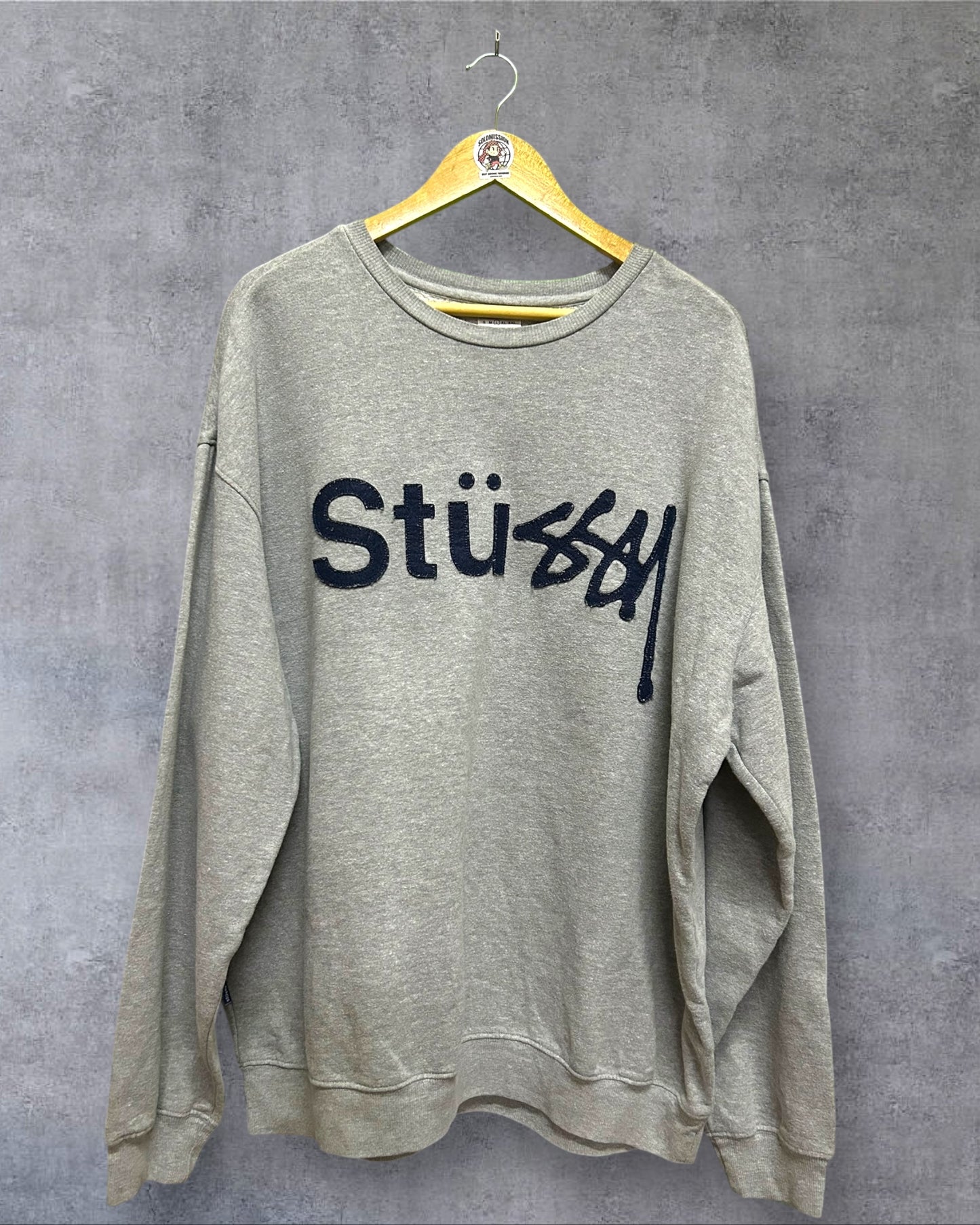 Stussy Graffiti Applique Crew L to 2XL Fit