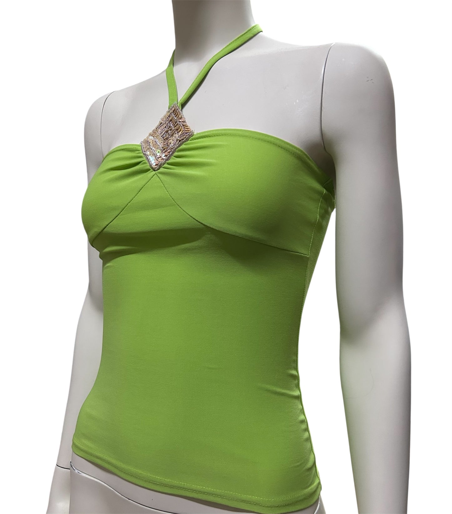 Green Apple Halter Top