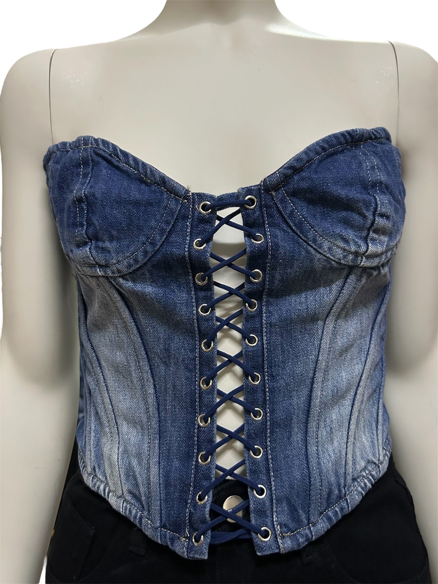 Corset Denim Top