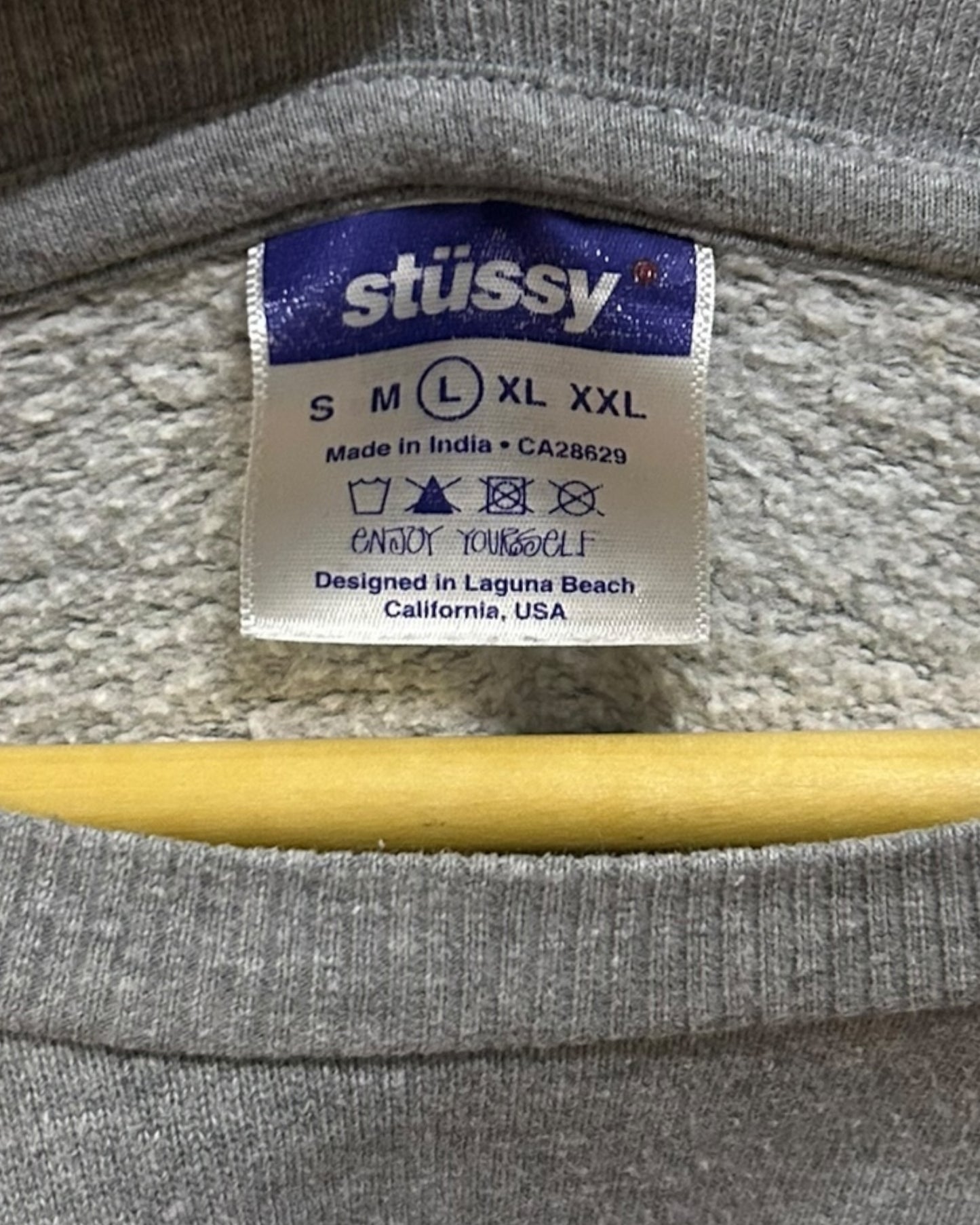 Stussy Graffiti Applique Crew L to 2XL Fit