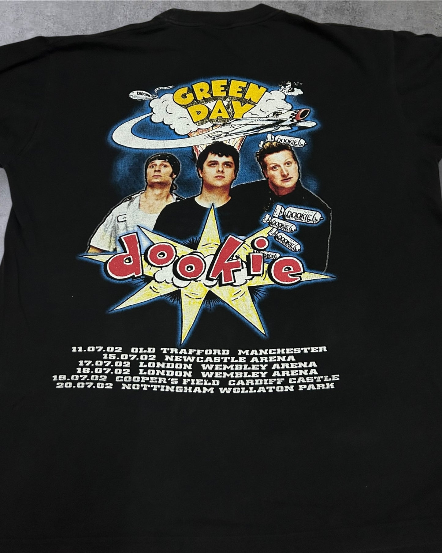 Vintage 2002 Green Day Euro Dookie Tour Shirt XL