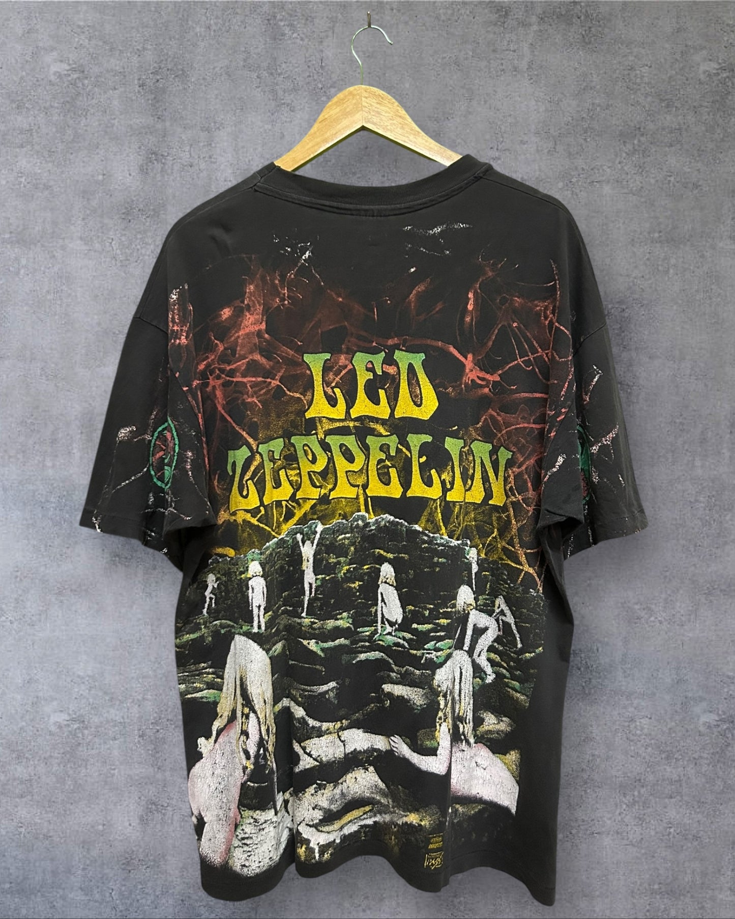 Vintage 1992 Houses of The Holy Led Zeppelin AOP XL