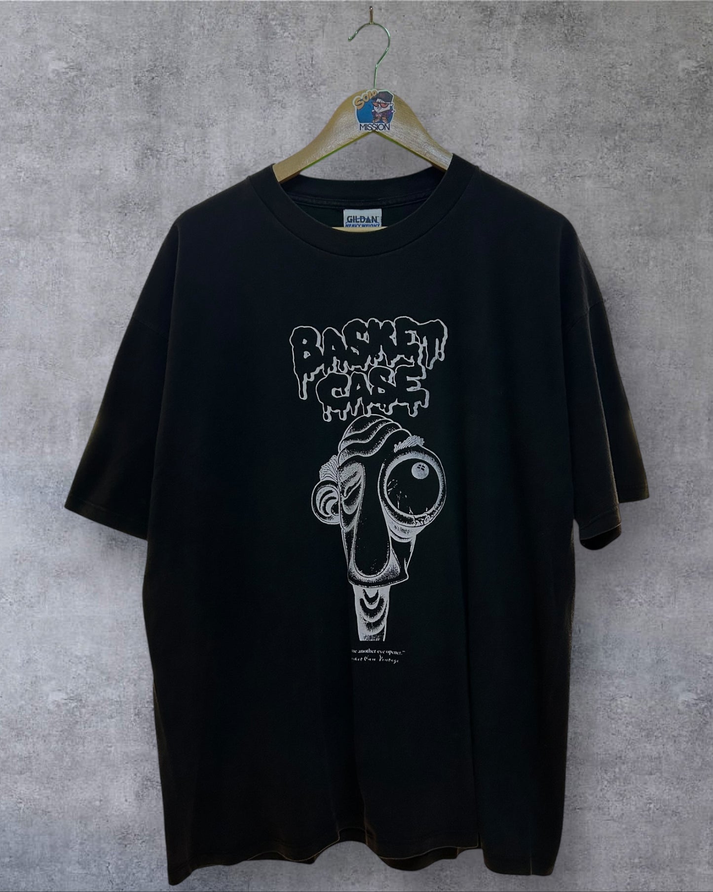 Basket Case Vintage “Eye Opener” Vintage Blank Gildan Heavyweight
