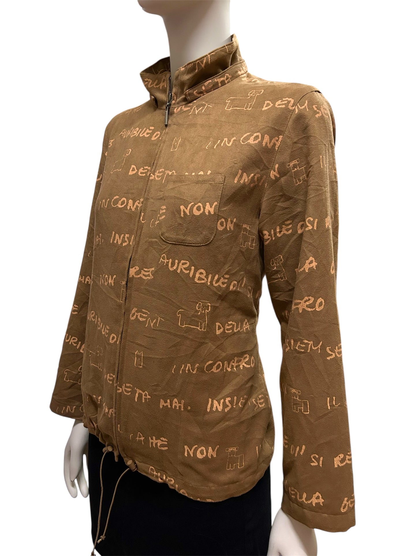 Women’s Laura Fiume Milano Suede Zip Jacket XL on Tag