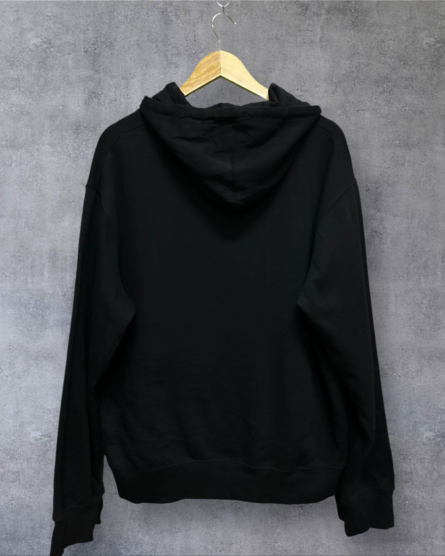 Black Hoodie With Gary Donut Graphic Large