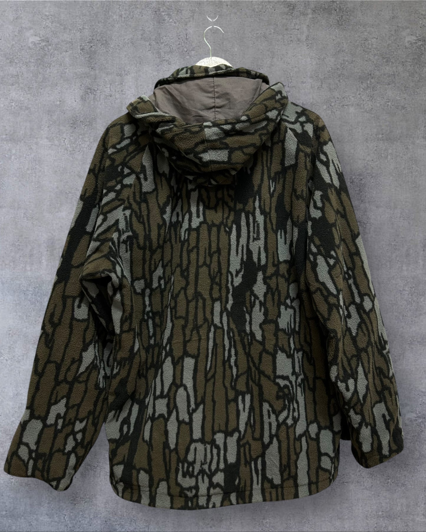 Cabellas 100% Wool Gore- Tex Men Treback Camo Hoodie Field Jacket XL
