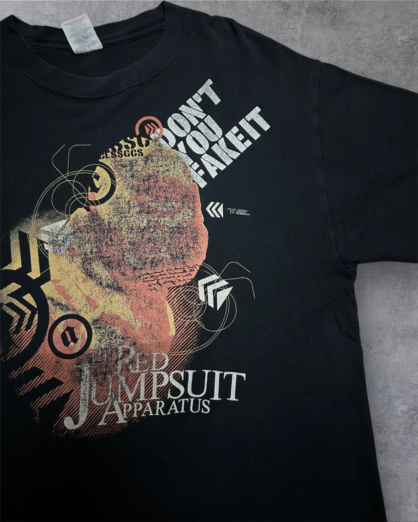 The Red Jumpsuit Apparatus “Don’t You Fake It” album Jerzees Heavyweight tag Large