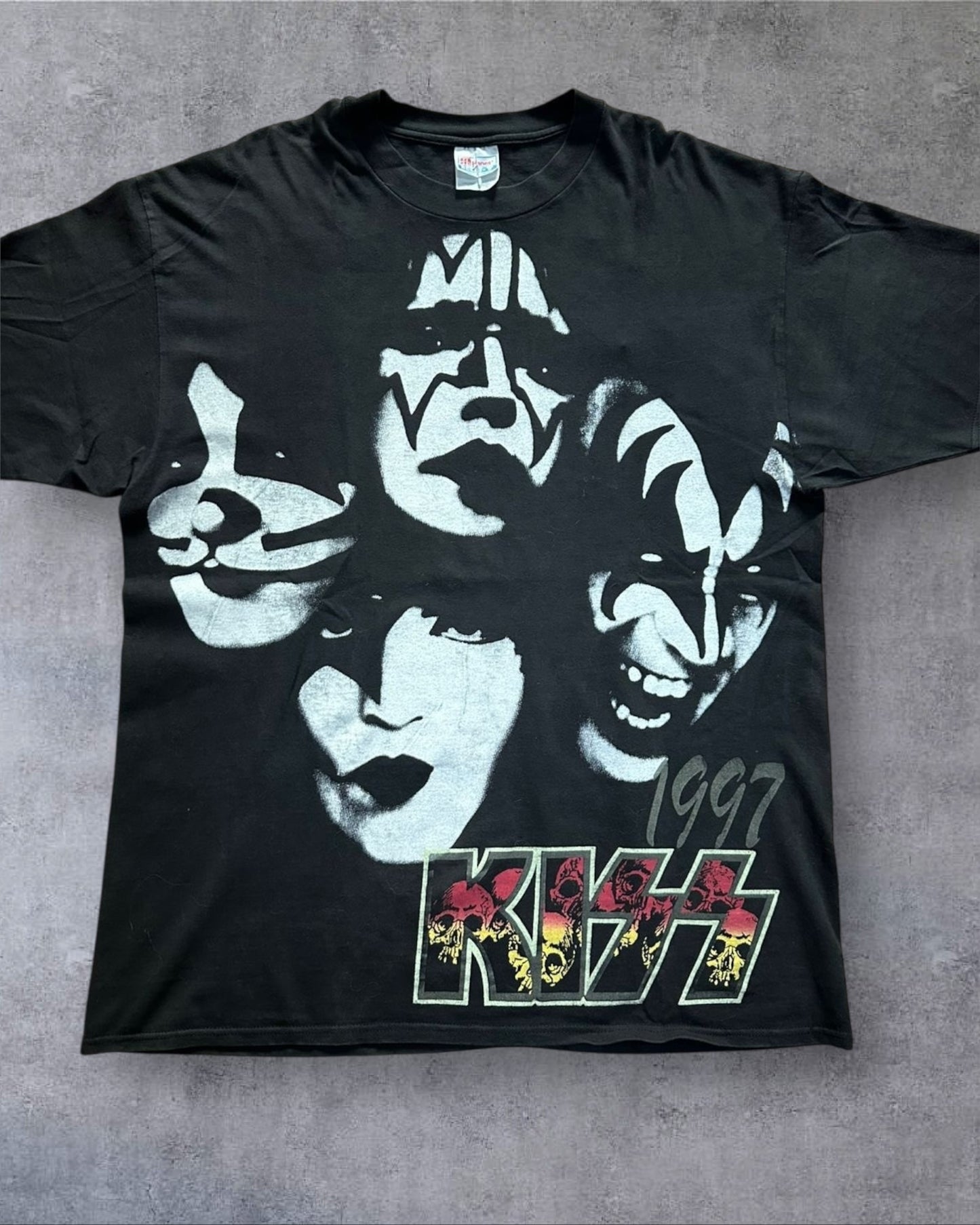 Kiss “You Wanted The Best, You Got The Best” 90s Mexican Hanes Beefy Tag XL