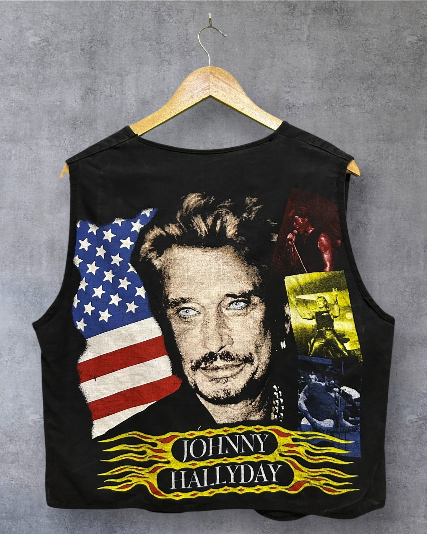 90's Johnny Hallyday Vest M to L boxy