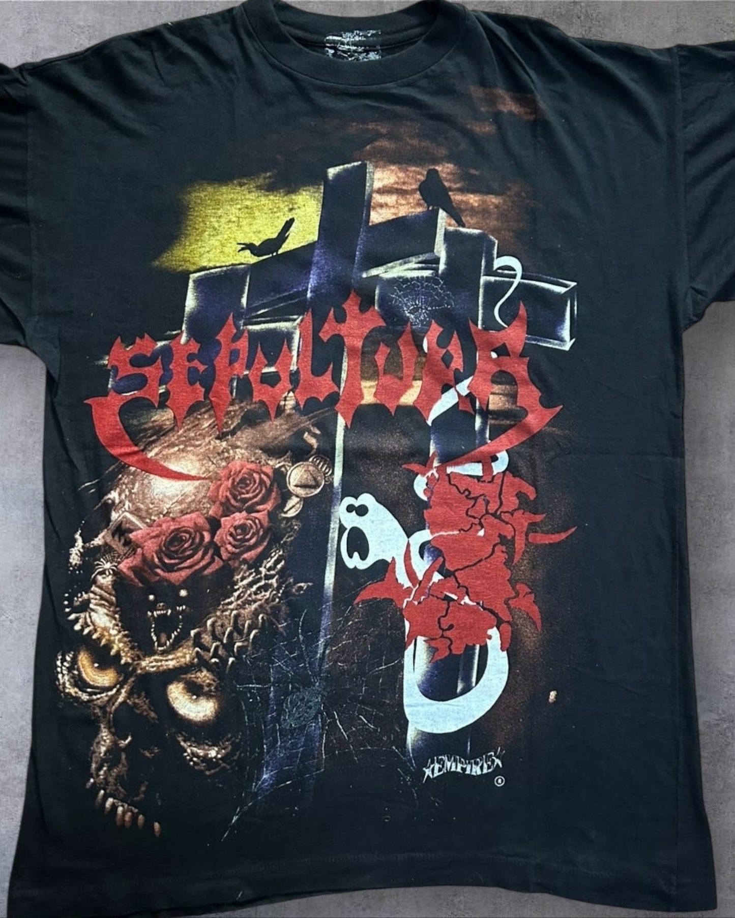 90s Sepultura “Chaos” Euro (Remove Empire Tag) Large