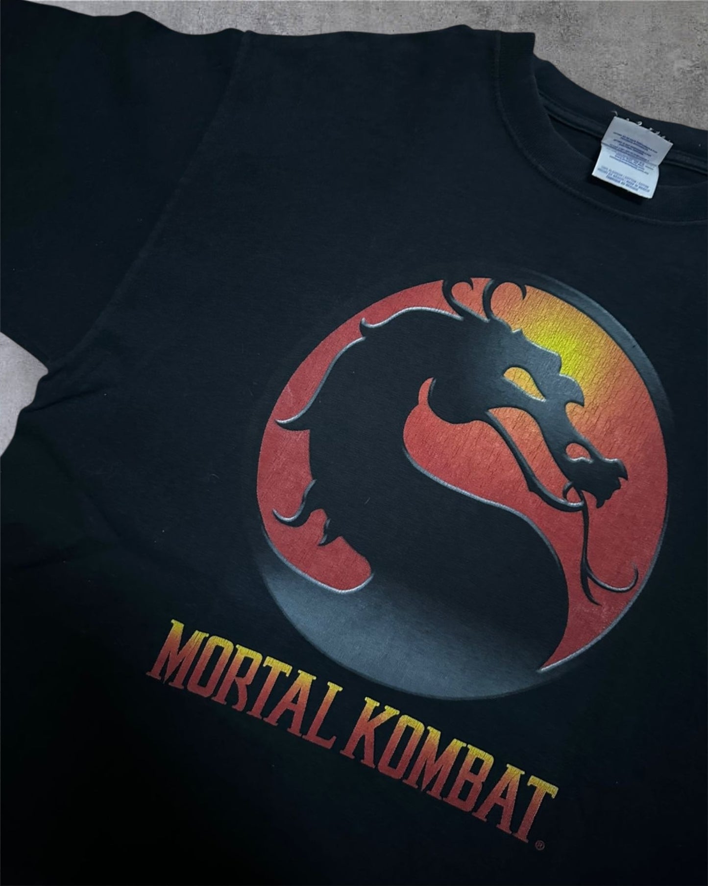 Vintage Mortal Combat OG Logo Optima tag Large