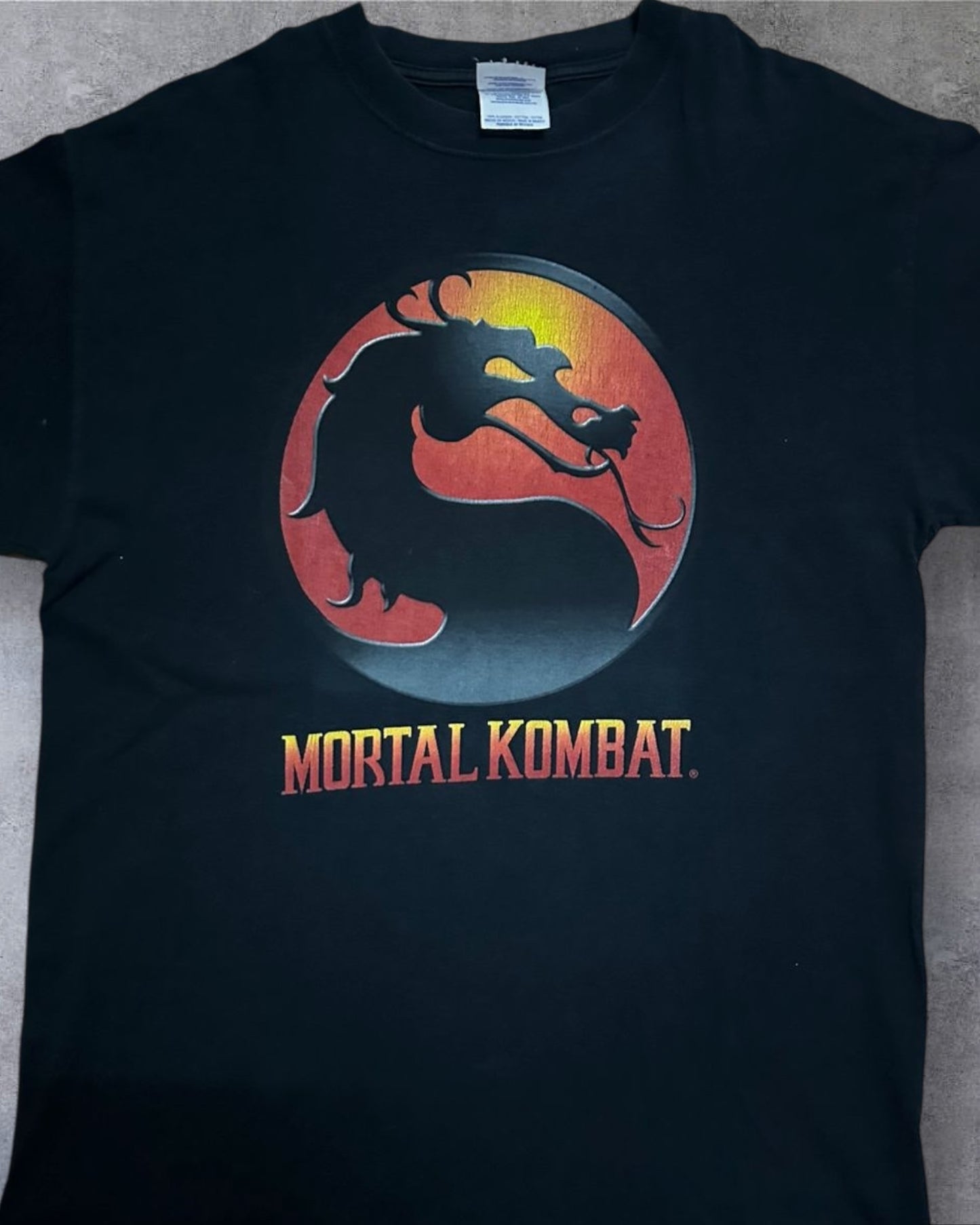 Vintage Mortal Combat OG Logo Optima tag Large