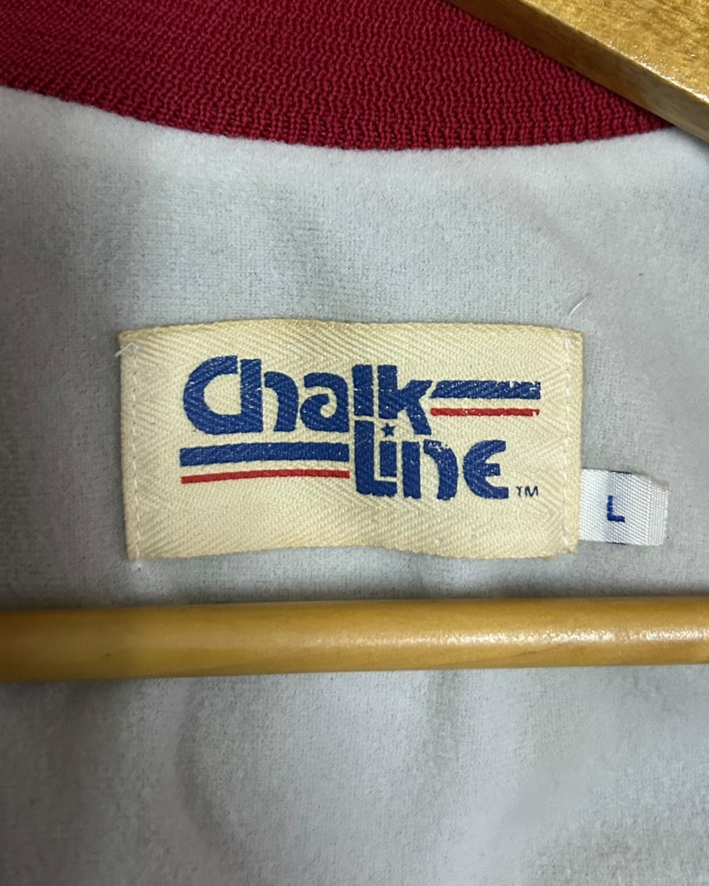 San Francisco 49ers Vintage Chalkline Gold Satin Jacket Large