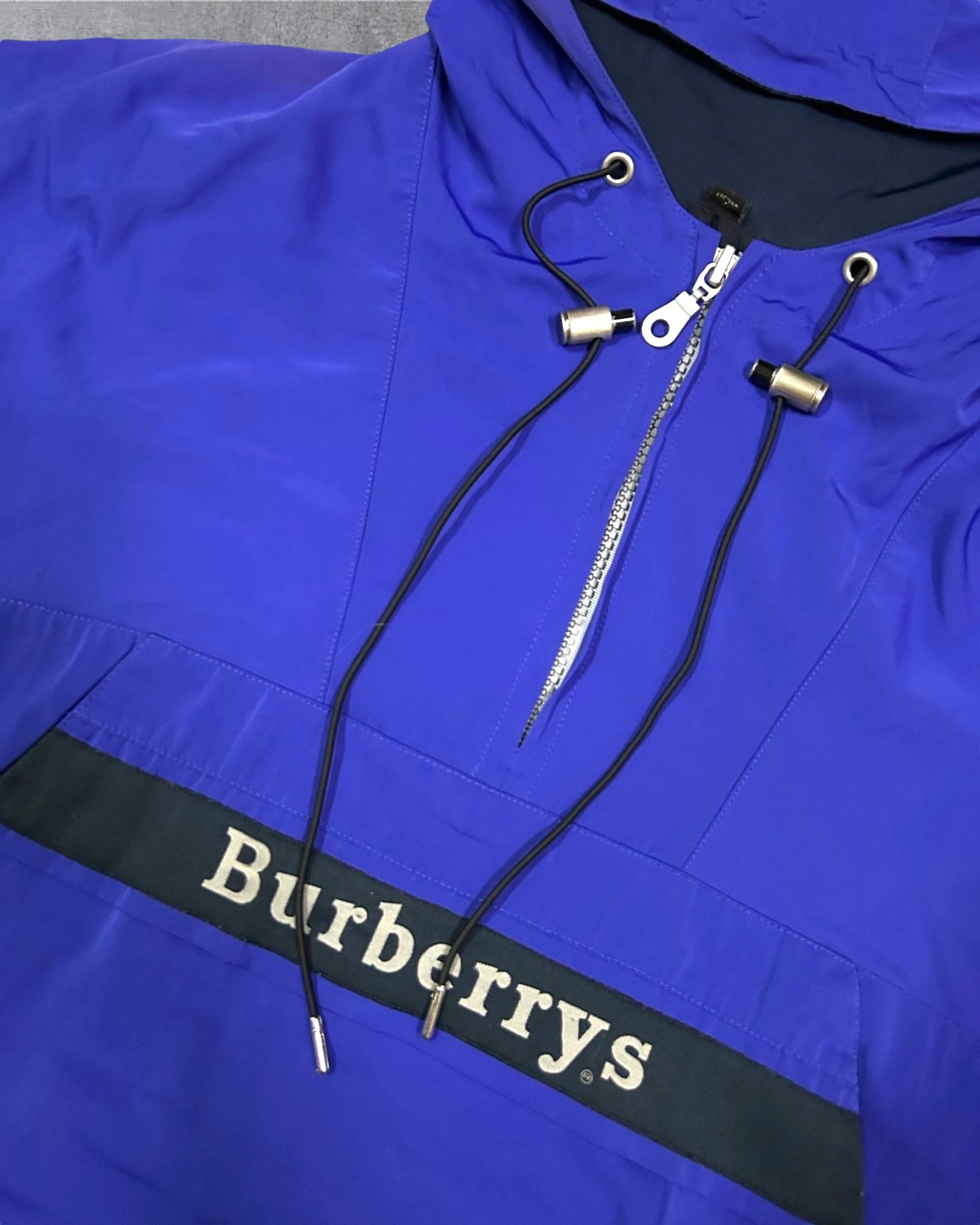 Men’s Royal Blue Burberry Hoodie Jacket