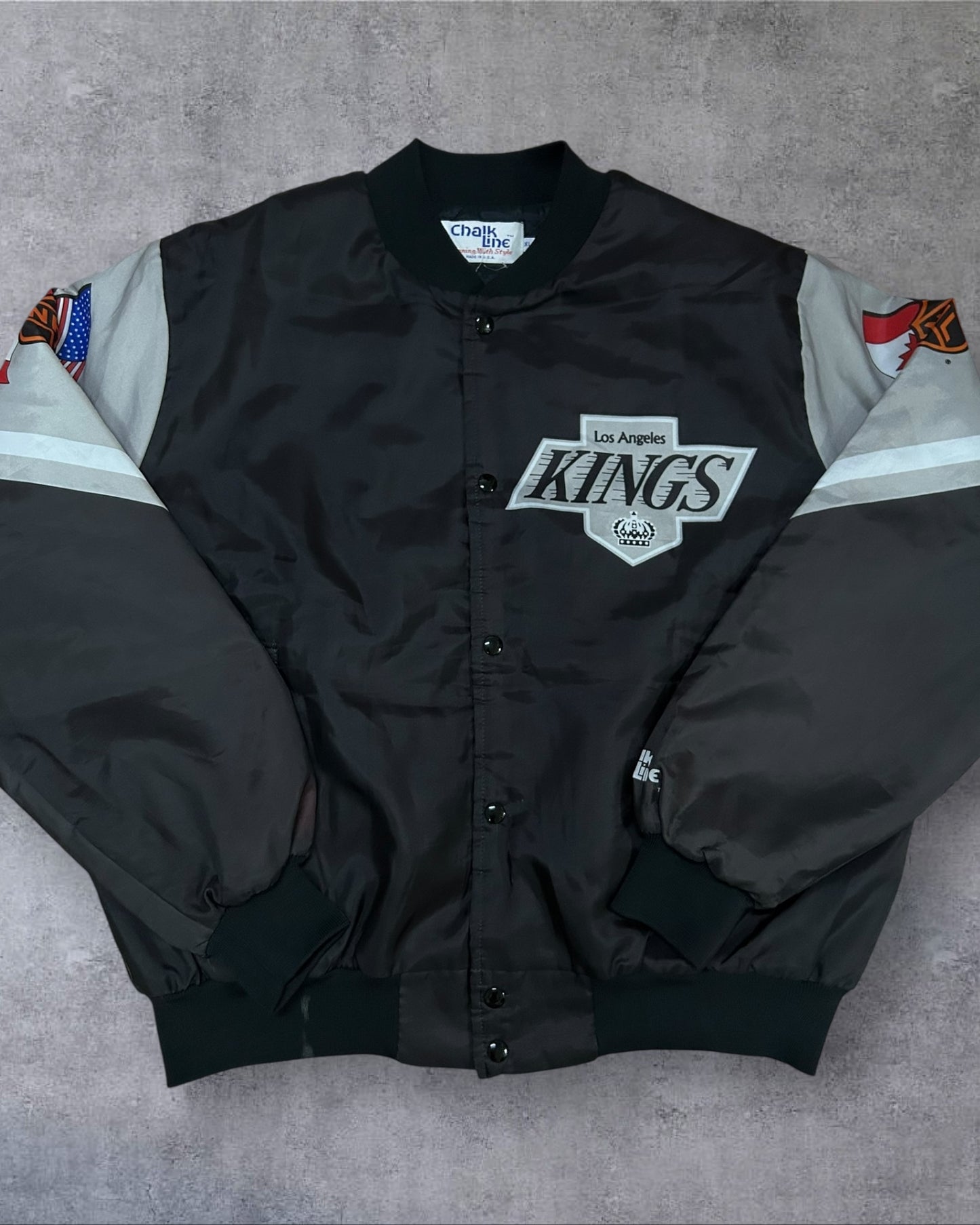 Vintage Los Angeles Kings Chalkline Fanimation Hockey Jacket XL