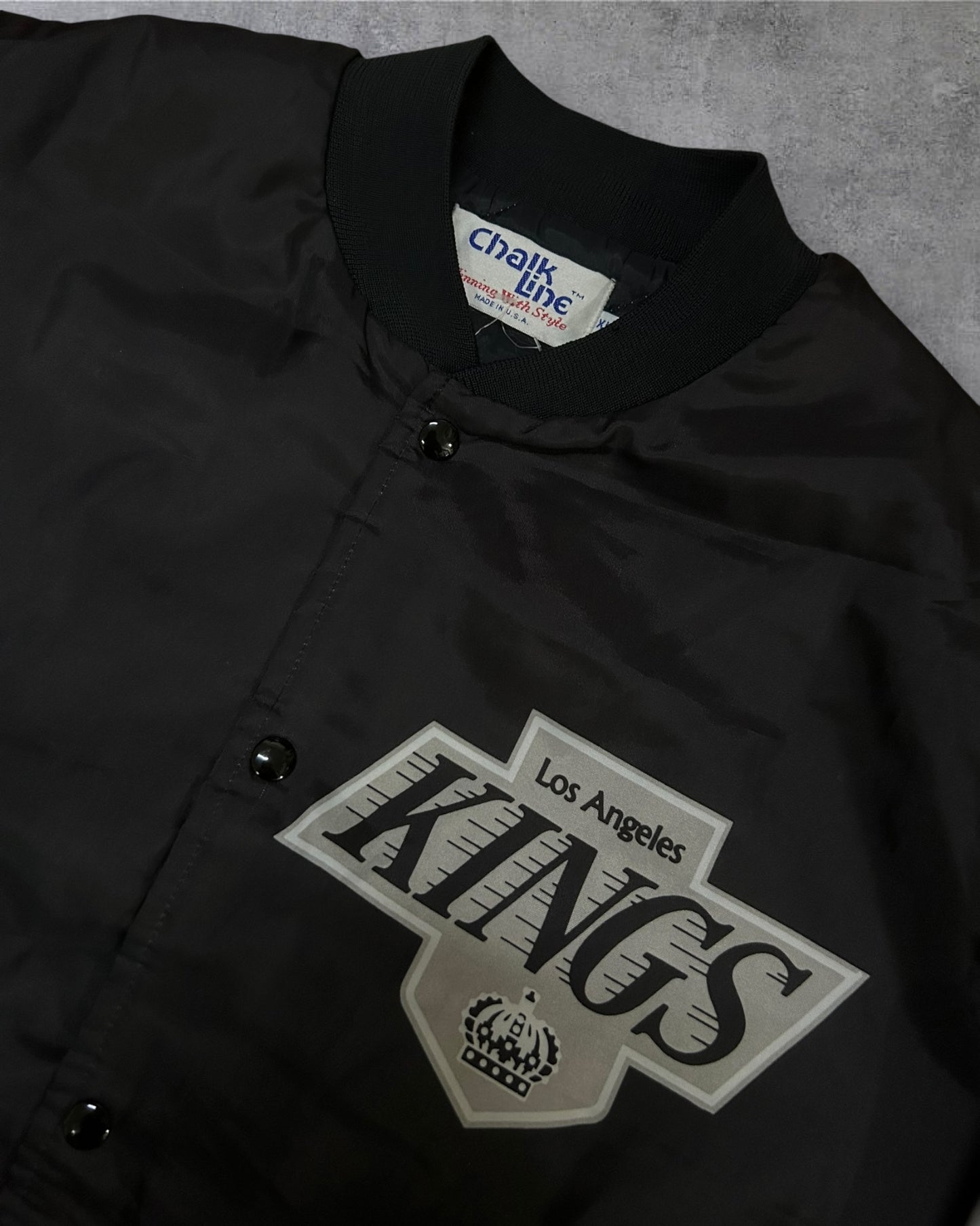 Vintage Los Angeles Kings Chalkline Fanimation Hockey Jacket XL