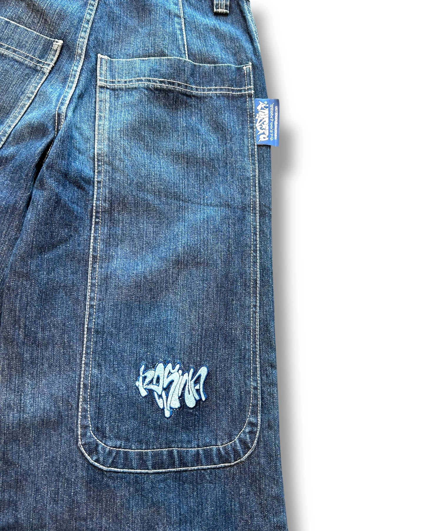 Y2k Resina Streetwear Women’s Baggy Denim Pants Size 26 to 28