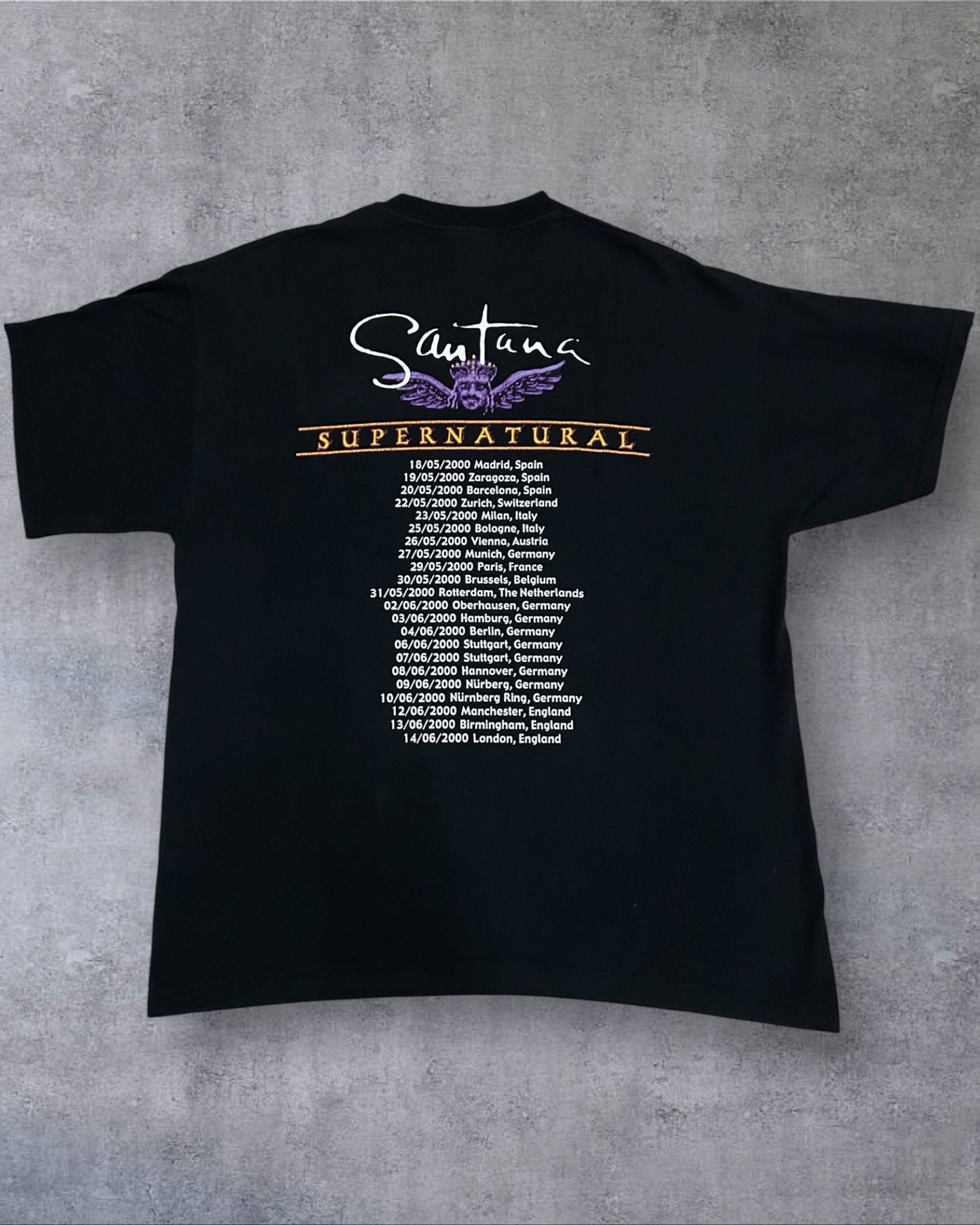 Vintage Santana Supernatural Tour XL
