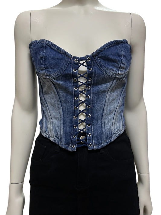 Corset Denim Top