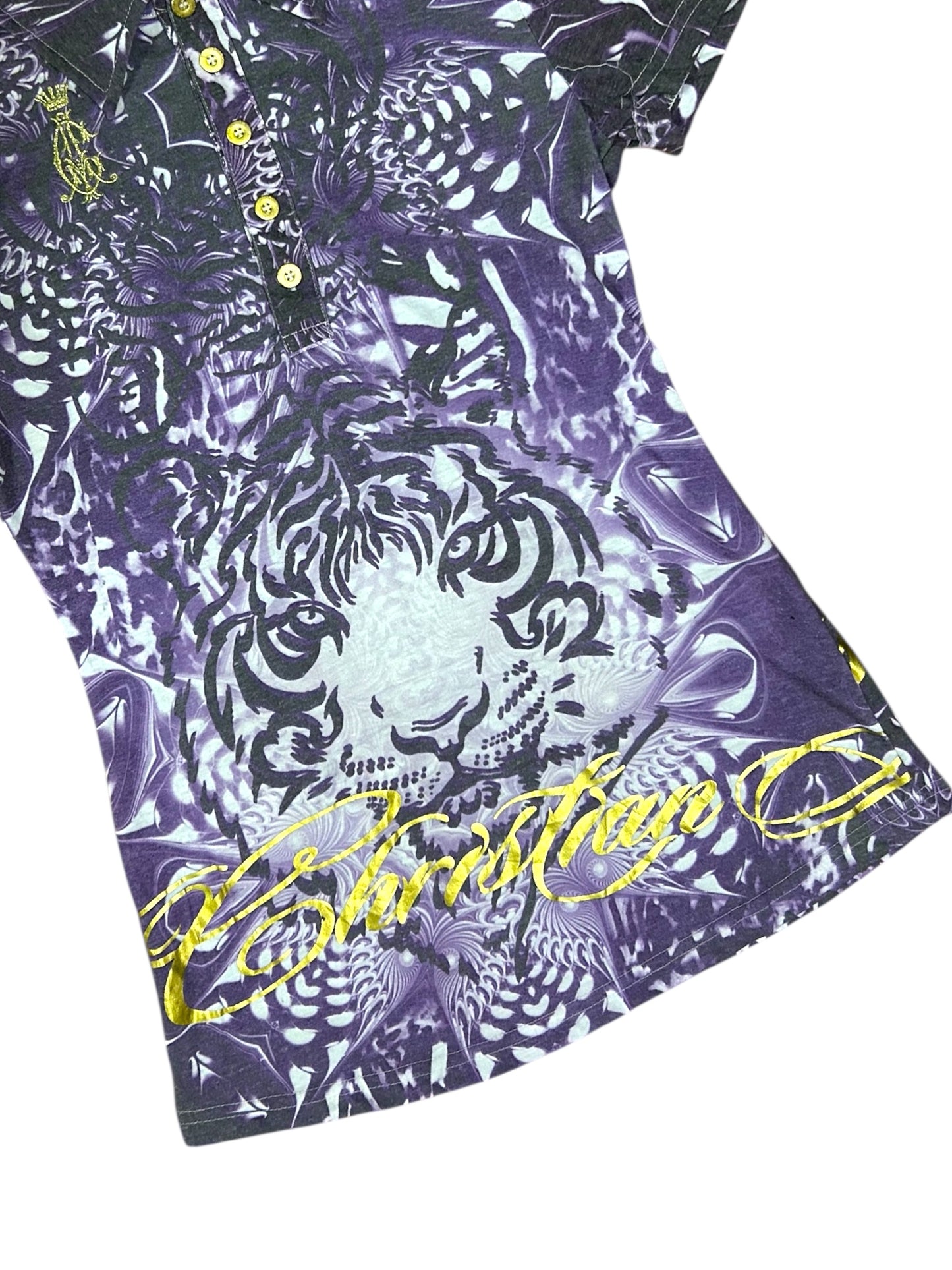 Christian Audigier Women’s Polo Shirt Small to Medium