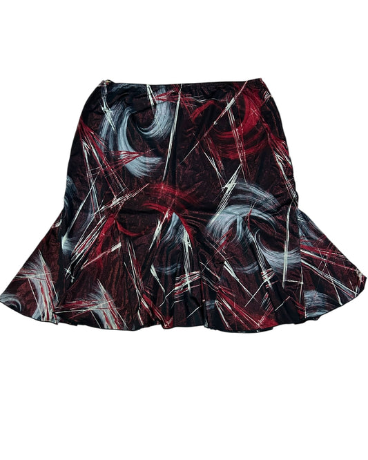 Silk Asymmetrical Stretchable Skirt Size 29 to 34