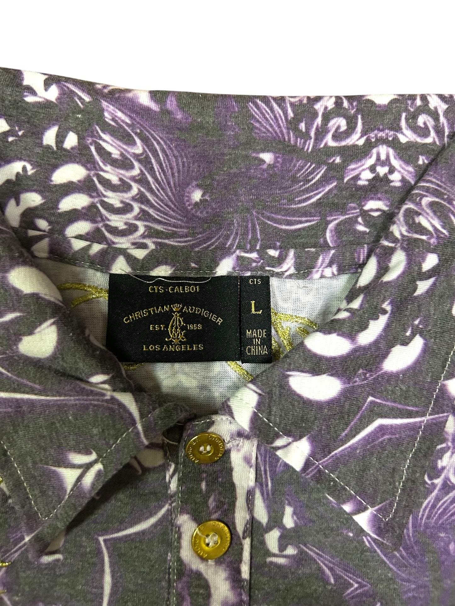 Christian Audigier Women’s Polo Shirt Small to Medium