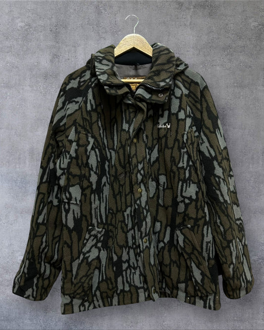 Cabellas 100% Wool Gore- Tex Men Treback Camo Hoodie Field Jacket XL