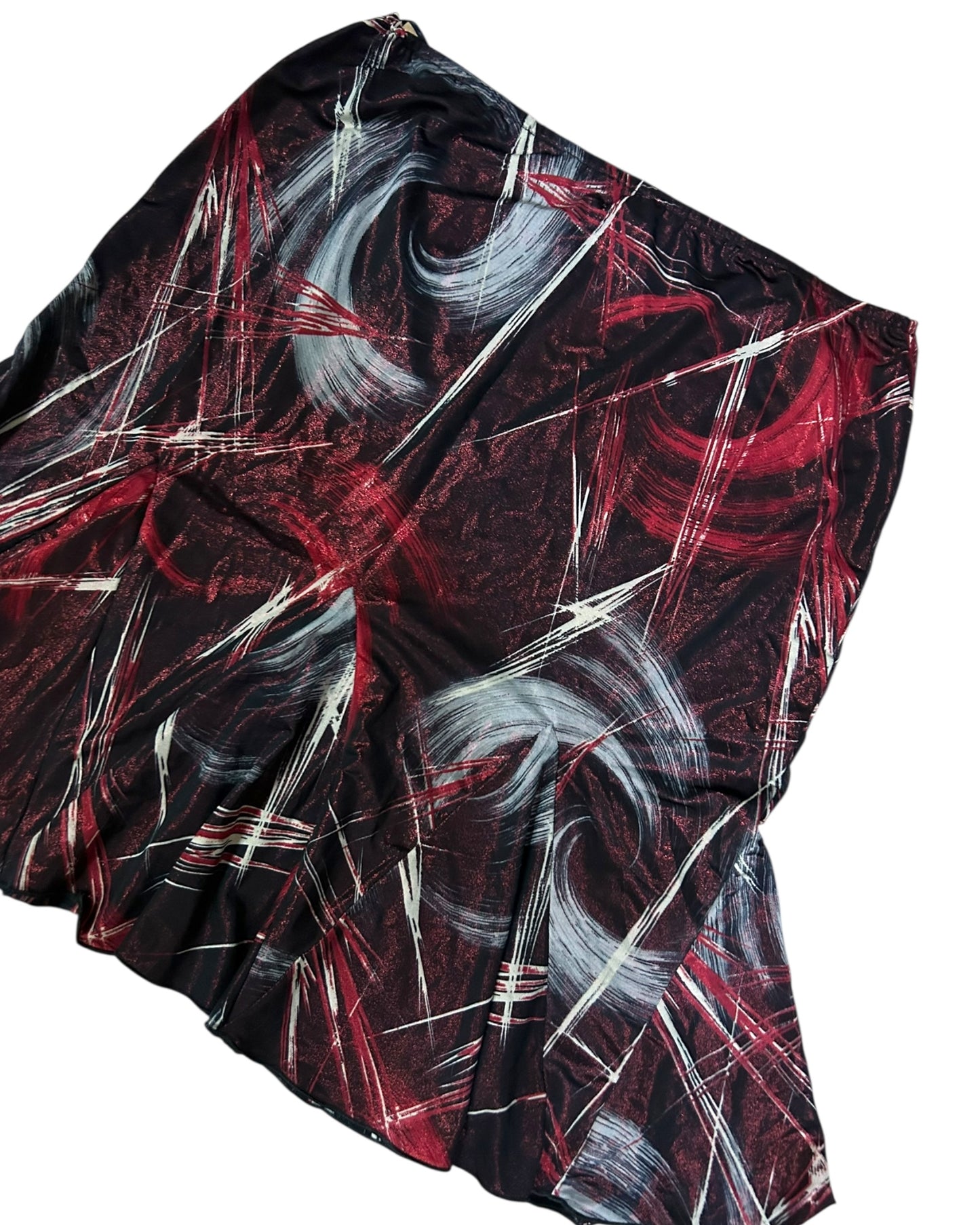 Silk Asymmetrical Stretchable Skirt Size 29 to 34