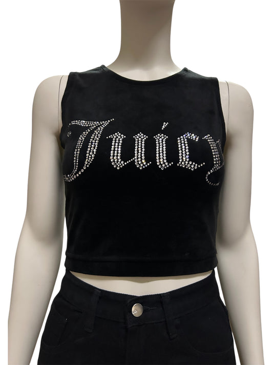 Juicy Couture UO Exclusive Black Logo Tank Top Small
