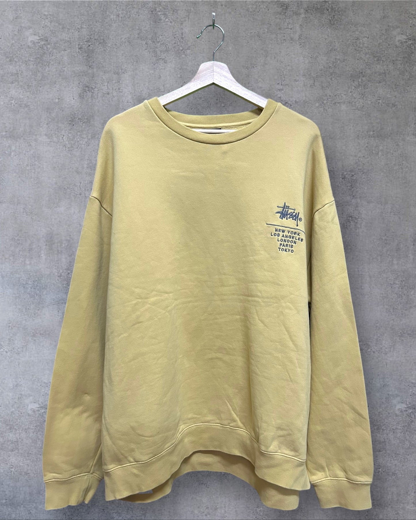 Stussy City Embroidery Stack Crewneck XL to 2XL