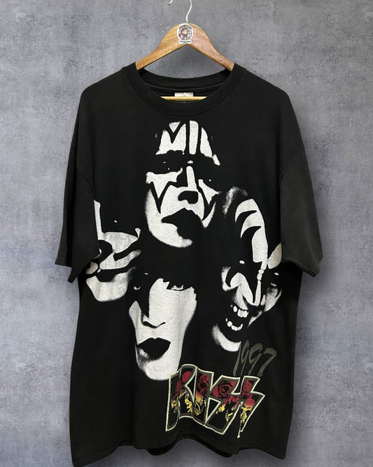 Kiss “You Wanted The Best, You Got The Best” 90s Mexican Hanes Beefy Tag XL