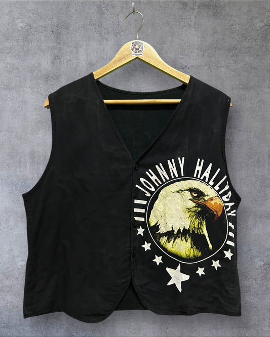 90's Johnny Hallyday Vest M to L boxy