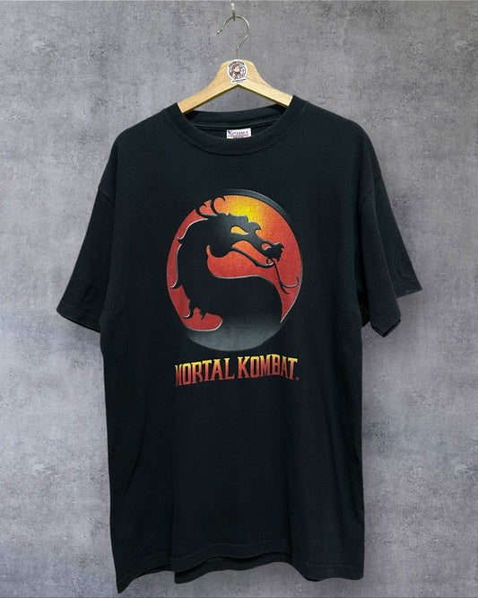 Vintage Mortal Combat OG Logo Optima tag Large
