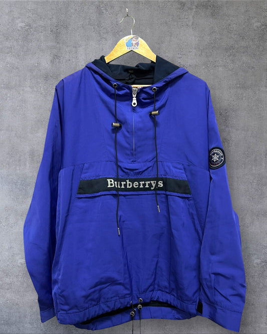 Men’s Royal Blue Burberry Hoodie Jacket