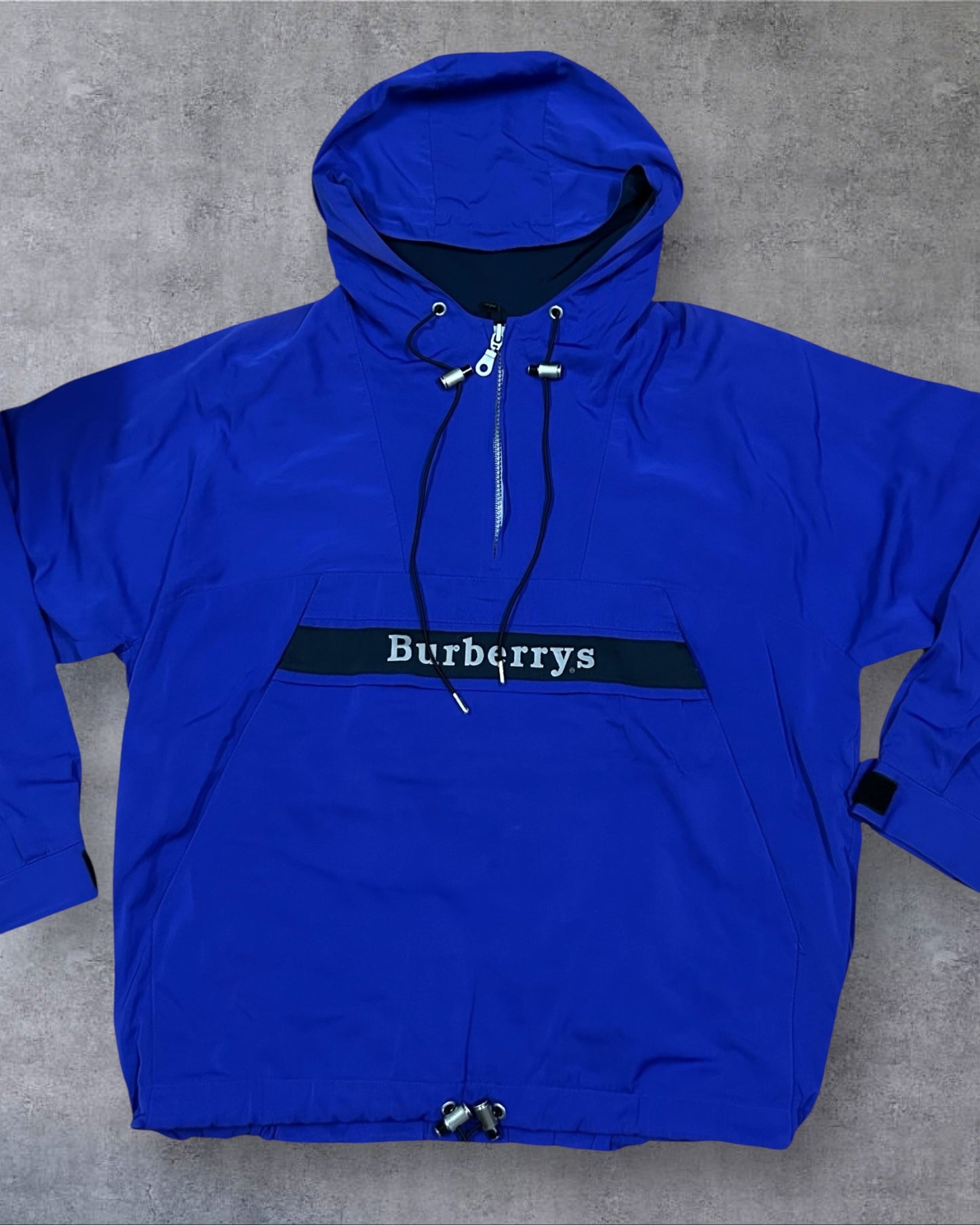 Men’s Royal Blue Burberry Hoodie Jacket