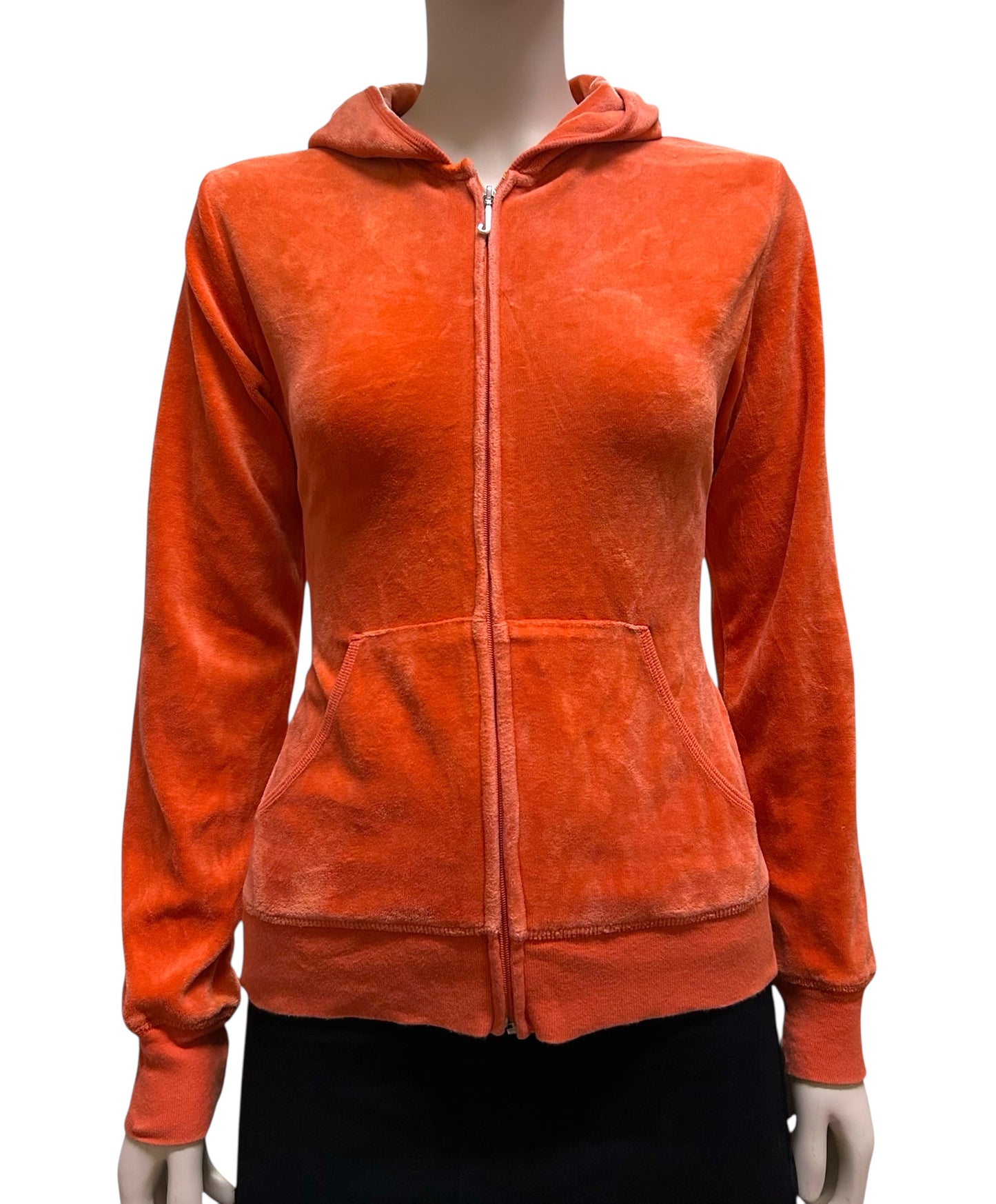 Y2K Juicy Couture Velour Full  Zip Hoodie With Back Hit XL